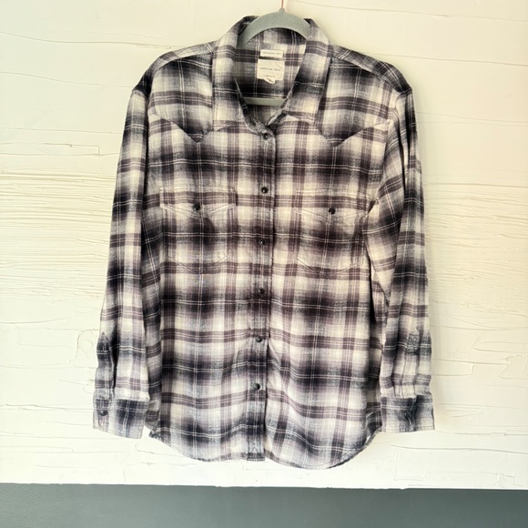 American Eagle | Ahh-mazingly Soft Oversized Flannel Shirt | Size Large - Picture 2 of 7